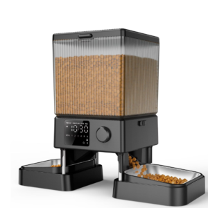 5L/20 Cups Automatic Cat Food Dispenser for 2 Cats/2 Small Dogs